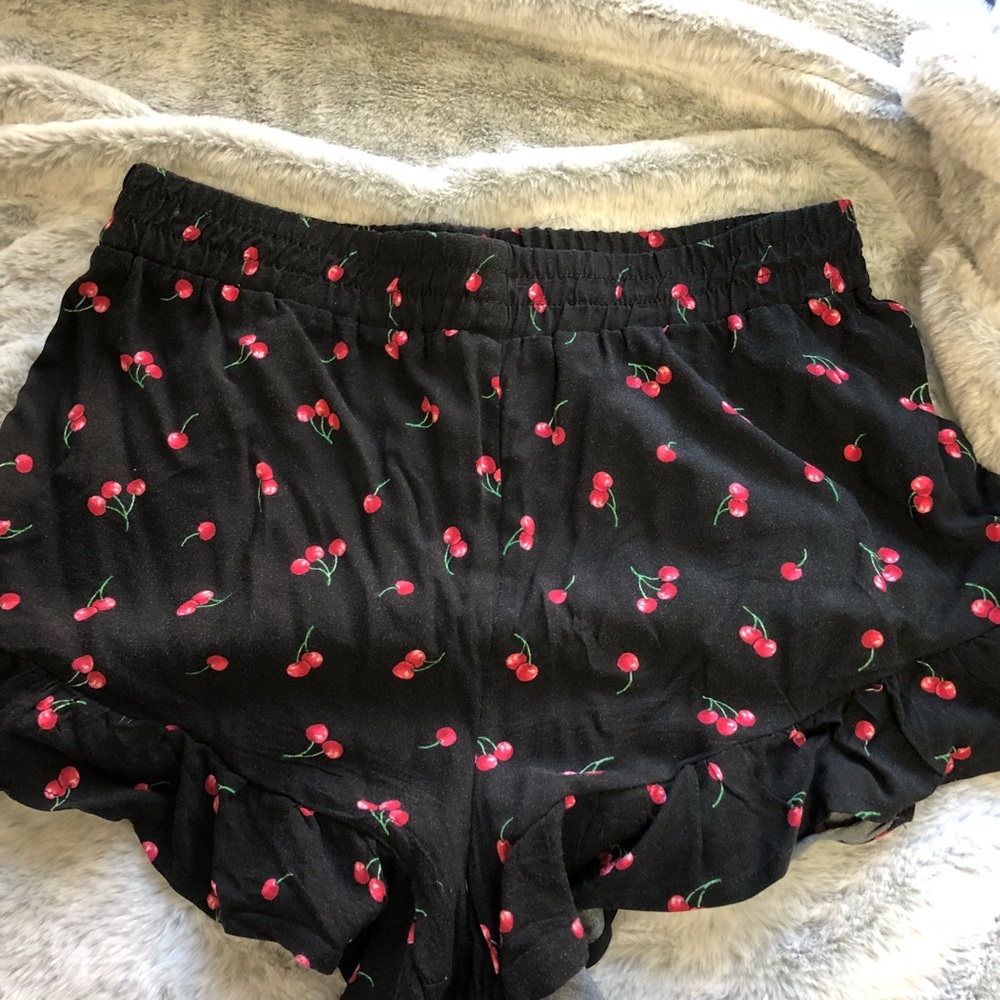 Cherry Print Shorts